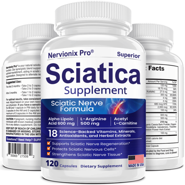 Nervionix Sciatica Supplement – 600 mg Alpha Lipoic Acid